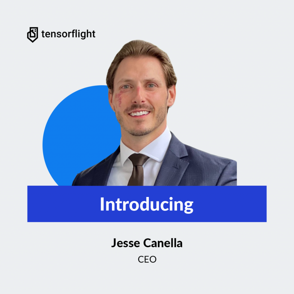 Photo shows Jesse Canella, CEO of Tensorflight, AI Property Data Company